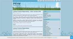 Desktop Screenshot of fundacjaprym.pl